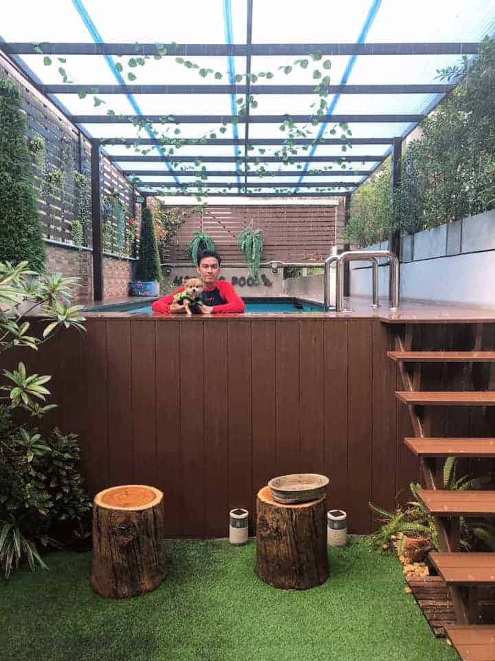 Hotdog Groom and Pool 3