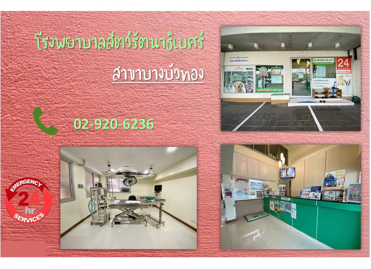 โรงพยาบาลสัตว์รัตนาธิเบศร์ (บางบัวทอง) RTB Referral Animal Hospital (Bangbuathong) 2
