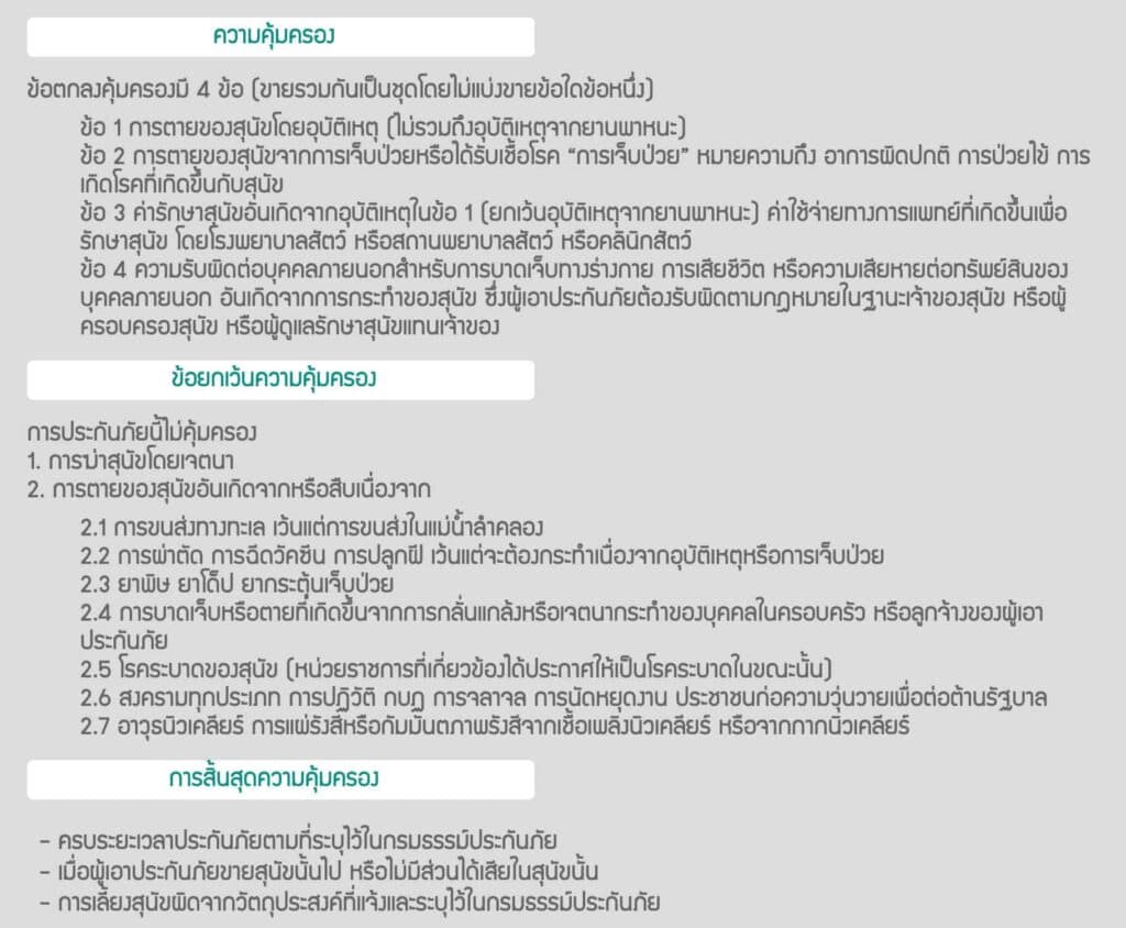 ประกันหมาแมว ประกันสัตว์เลี้ยง 2021 เปรียบเทียบทำที่ไหนดี เริ่ม ฿500 ต่อปี 23 ประกันหมาแมว ประกันสัตว์เลี้ยง 2021 เปรียบเทียบทำที่ไหนดี เริ่ม ฿500 ต่อปี 19
