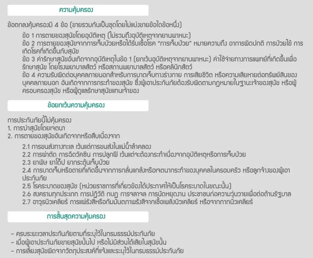 ประกันหมาแมว ประกันสัตว์เลี้ยง 2021 เปรียบเทียบทำที่ไหนดี เริ่ม ฿500 ต่อปี 23 ประกันหมาแมว ประกันสัตว์เลี้ยง 2021 เปรียบเทียบทำที่ไหนดี เริ่ม ฿500 ต่อปี 19